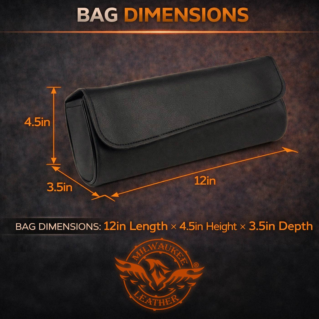 Milwaukee Performance SH622 Black PVC Large Angled Flap Tool Bag with Self FastenerClosure