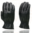 Milwaukee Leather SH734 Men's Black Thermal Lined Leather Motorcycle Gloves w/ Cinch Wrist Closure