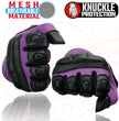 Milwaukee Leather SH802 Women's Black and Purple Leather with Mesh Combo Racing Gloves