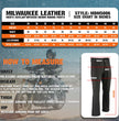 Milwaukee Leather MDM5006 Men's 5 Black Pocket Tear Resistant Motorcycle Denim Jeans Infused w/ Aramid Fibers