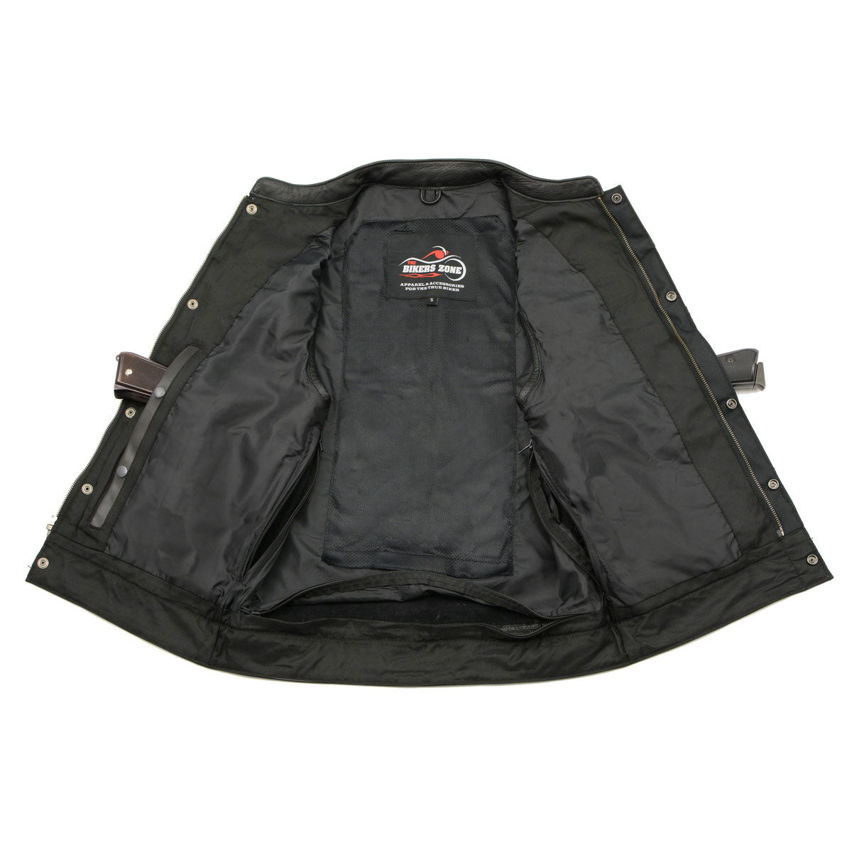 Men's Premium Cowhide Leather Club Style Motorcycle Biker Riding