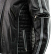 Milwaukee Leather LKL27000 Women’s Vented Premium Black Leather Jacket with Silver Trim