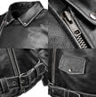 Milwaukee Leather Men's Live to Ride Classic Black Premium Leather CE Armored Motorcycle Jacket - Side Lace - LKM1706