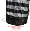 Milwaukee Leather LKM3784 Men's Classic Black Leather Motorcycle Rider Vest Stars and Stripes Design w/ USA Flag Liner