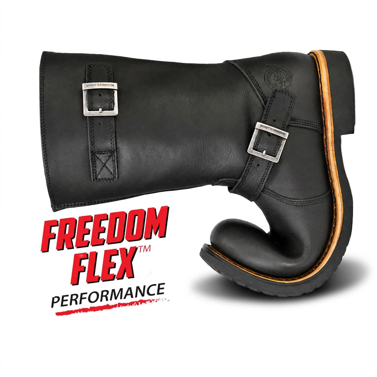 Milwaukee Leather MBM9066 Men's Antique Black Classic Engineer Motorcycle Riding Boots