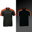 Milwaukee Motorcycle Clothing Co. Men’s Blk/Orange Mechanic Work Shirt – w / Reflective Strip, Rider‑Built MDM11603