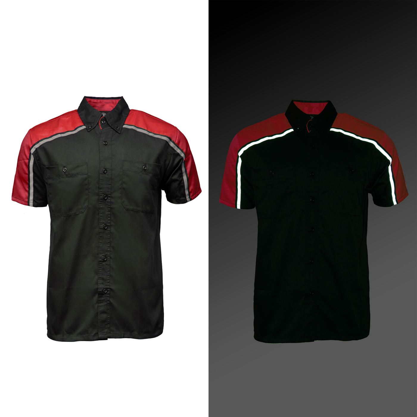 Milwaukee Motorcycle Clothing Co. Men's Red Mechanic Shirt, MDM11606
