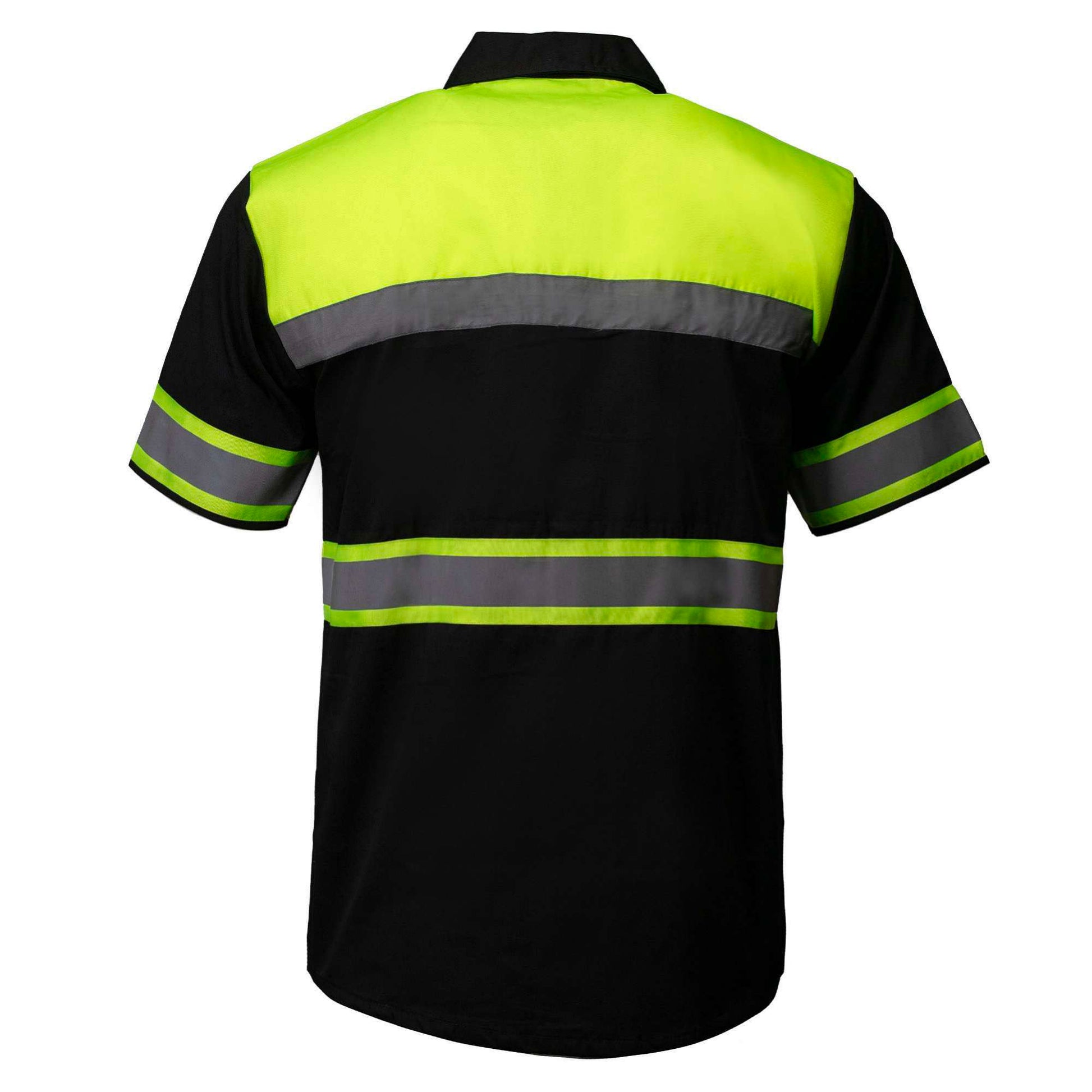 Milwaukee Motorcycle Clothing Co. Men’s Safeway Green/Black Mechanic Rider Ready Shirt w/ Reflective Strip MDM11613