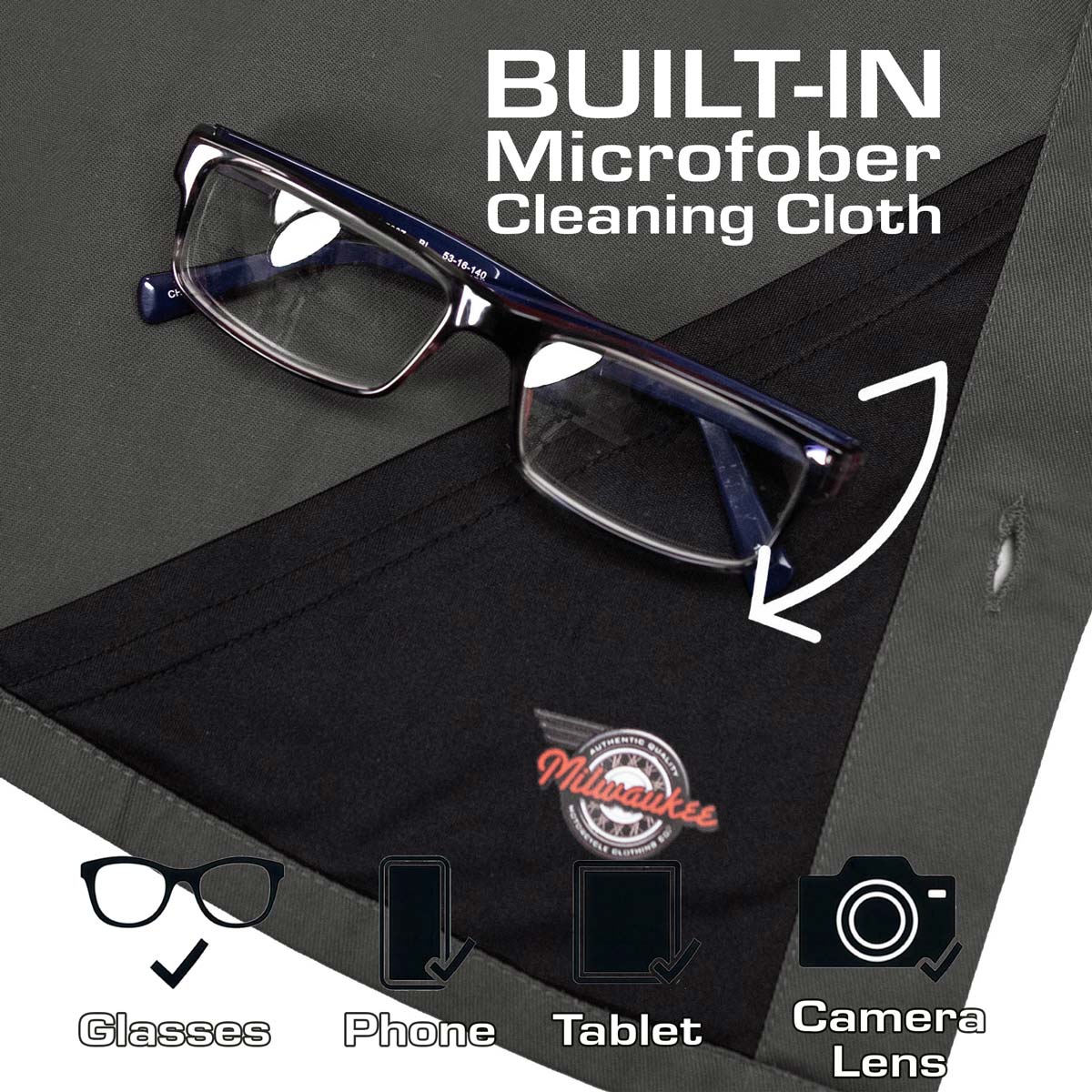 MMCC Men's Grey Super Duty Classic Mechanic Button Up Shirt - 2 Chest Pockets - Microfiber Panel - MDM11628