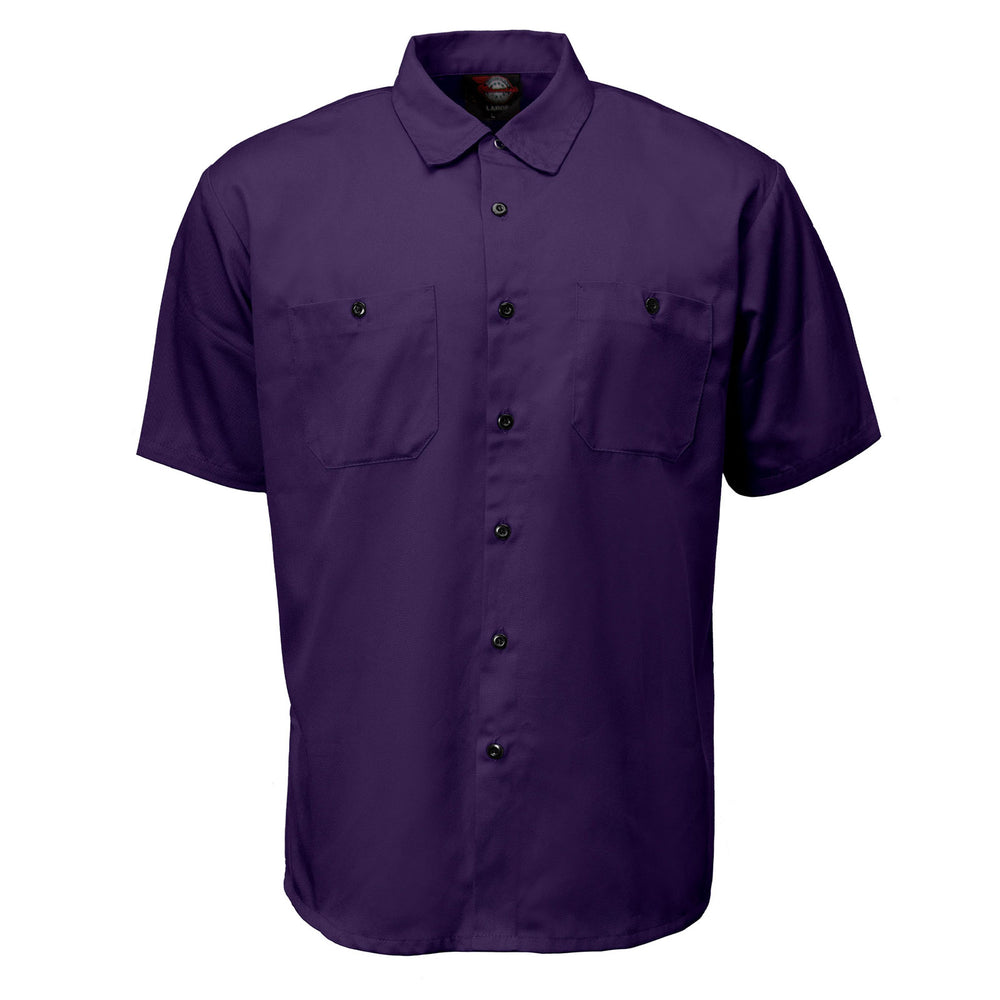 Milwaukee Motorcycle Clothing Co. Men's Super Duty Purple Mechanic Shirt
