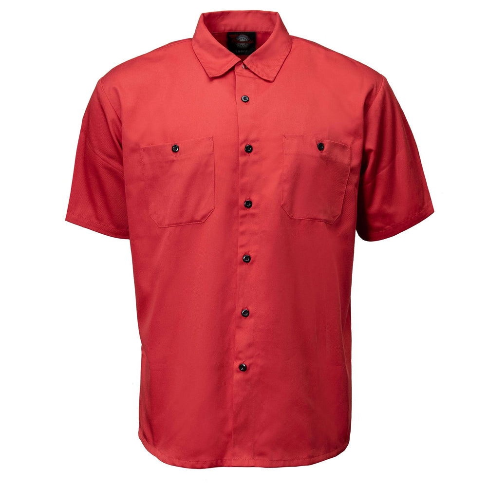Milwaukee Motorcycle Clothing Co. Men's Super Duty Red Mechanic Shirt