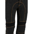 Milwaukee Leather Men's Classic Black Denim Motorcycle Pants, MDM5016