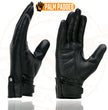 Milwaukee Leather MG7710 Women's Black Perforated Leather Gel Palm Lightweight Motorcycle Hand Gloves W/ Wrist Loops