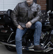 Milwaukee Leather MLM1508 Men's Distressed Brown Premium Leather Motorcycle Rider Jacket