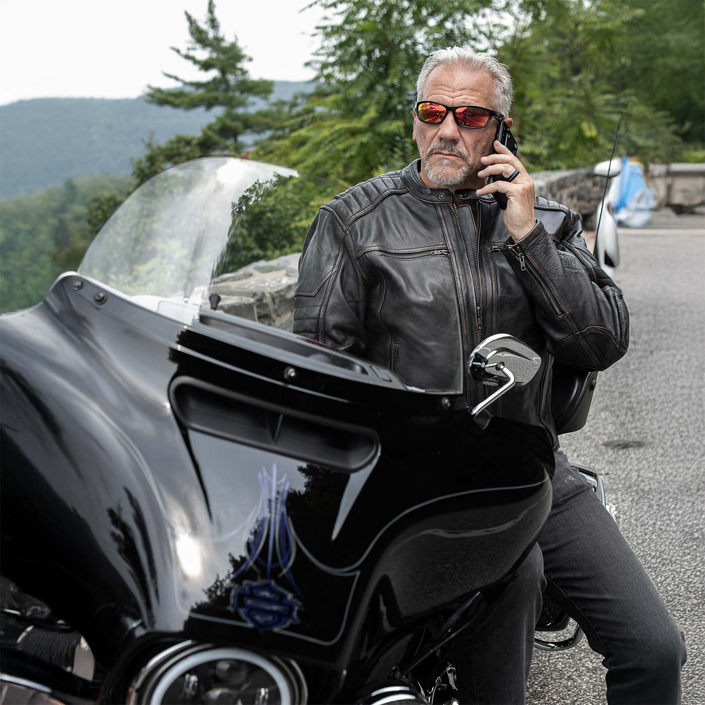 Milwaukee Motorcycle Clothing Co. Men's Anarchy Scooter Style Vintage Brown Premium Leather Riding Jacket MMC10004