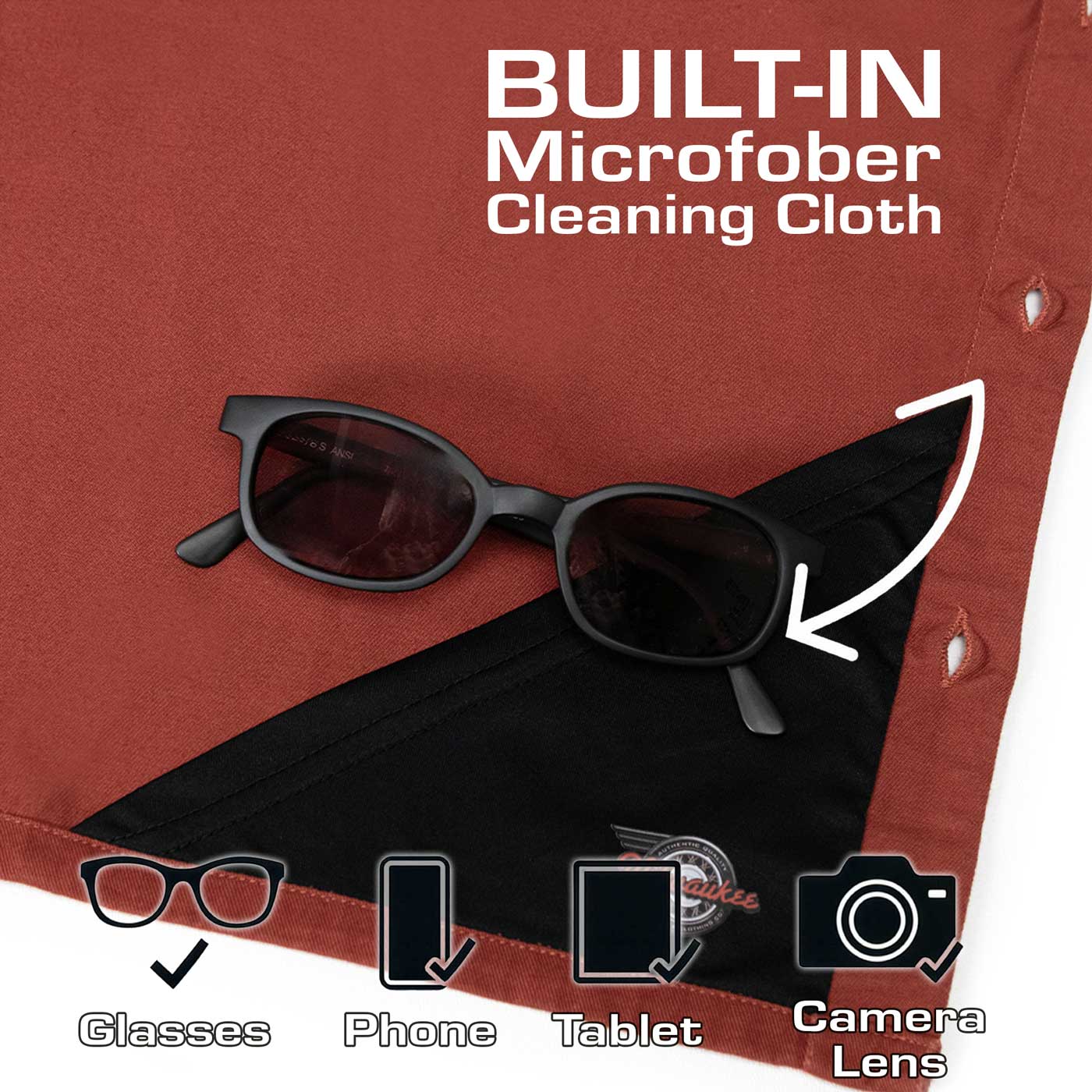 MMCC Men's Pit Line Mechanic Button Up Shirt - Dual Chest Pockets - Microfiber Panel - Rider Ready - MMC16023