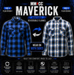 Milwaukee Motorcycle Clothing Co. Men's Reversible Plaid Flannel Shirt