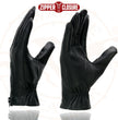 Milwaukee Leather SH226D Men's Black Unlined Leather Lightweight Motorcycle Hand Gloves W/ Wrist Zipper Closure