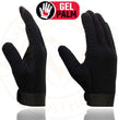 Milwaukee Leather SH44612 Men's Black Textile Mesh Gel Palm Motorcycle Mechanics Hand Gloves W/ Amara Cloth Bottom
