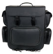Milwaukee Leather SH584 Large Black PVC Motorcycle Sissy Bar Bag with 5 Bonus Pockets