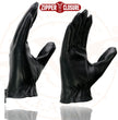 Milwaukee Leather SH722 Women's Black Unlined Leather Lightweight Motorcycle Hand Gloves W/ Wrist Zipper Closure