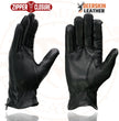 Milwaukee Leather SH867 Men's USA Deerskin Black Leather Unlined Lightweight Motorcycle Riders Gloves