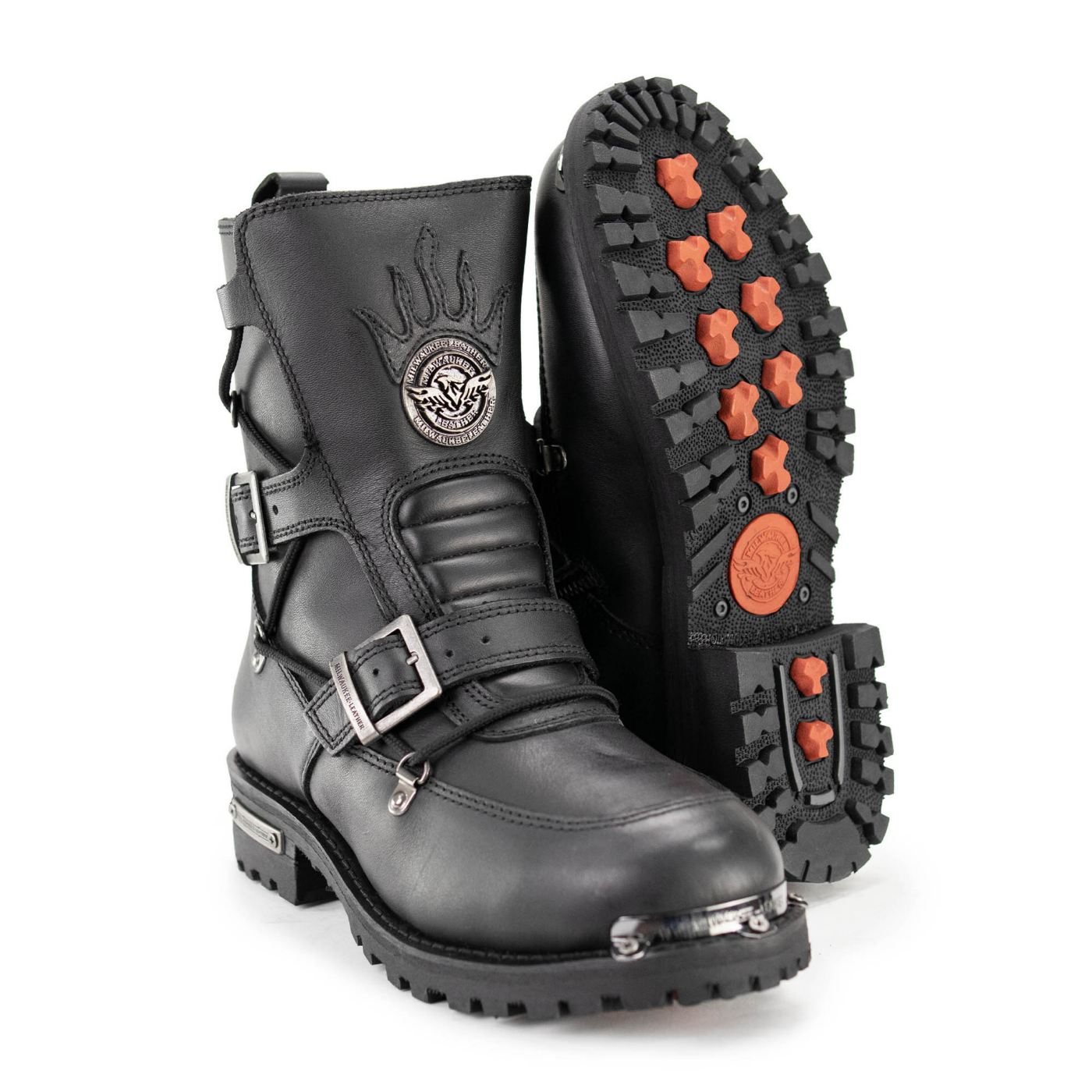 Milwaukee Leather ベストXL未使用　お値下げ中 Amazon.com: Milwaukee Leather Men's Lace to Toe Boot Round Black