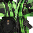 Milwaukee Leather Men’s Titans Green and Black Plaid Hooded Riding Shirt w/ CE Armor & Aramid Fiber Panels - MPM1659