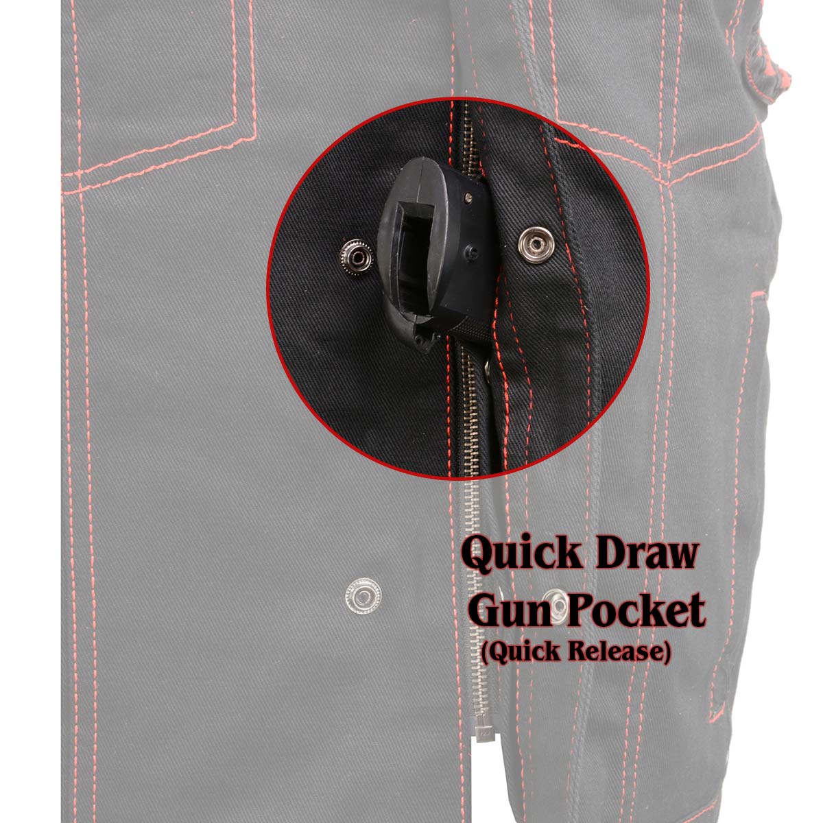 Milwaukee Leather MDM3036 Men's Wrecker Club Vest – Black Denim