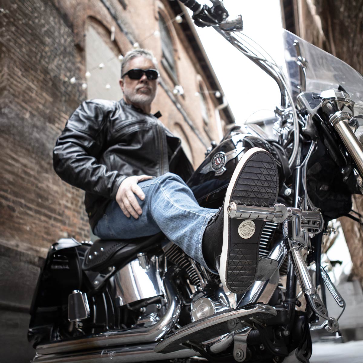 Milwaukee Leather MBM9004WP Men's Waterproof Black Leather