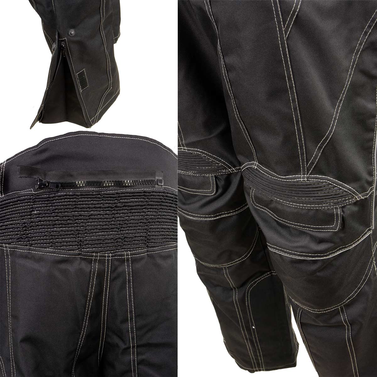 Milwaukee Leather MPM5729 Men's Black Tri-Tex Fabric Motorcycle