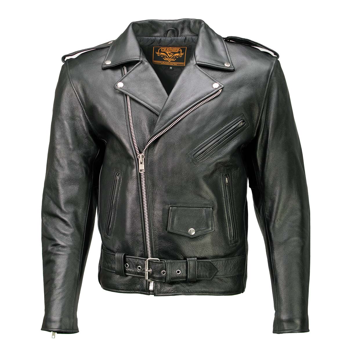 Milwaukee Leather LKM1703 Men's Classic Black Premium Leather Motorcycle Biker Rider Jacket