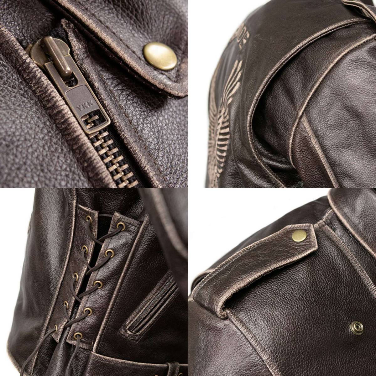 Milwaukee Leather Men's Live to Ride Classic Retro Brown Premium