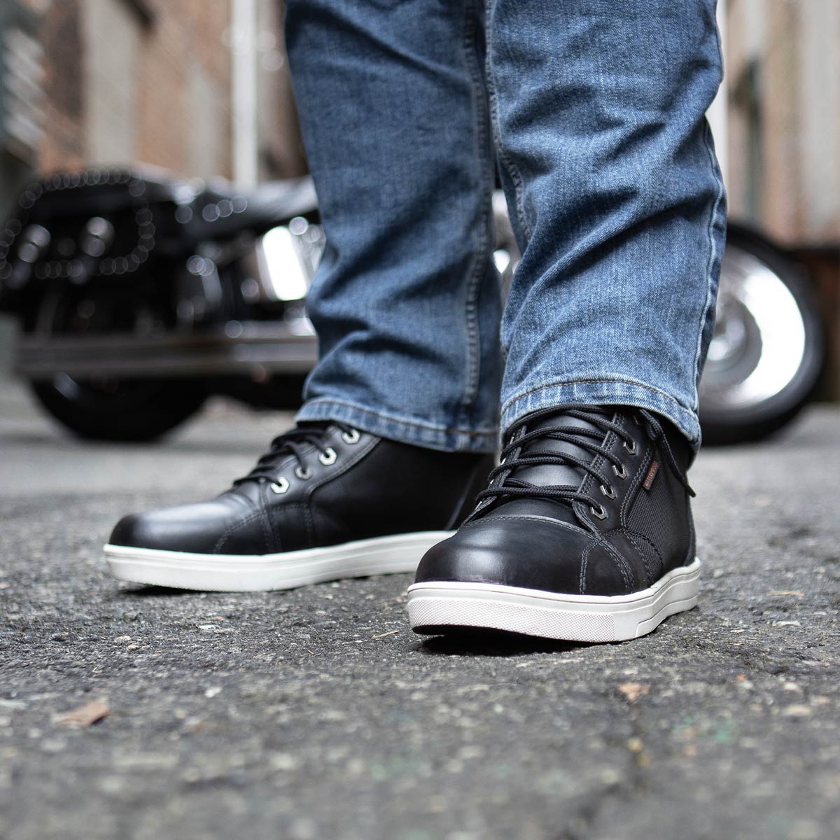 Milwaukee Leather MBM9004WP Men's Waterproof Black Leather