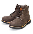 Milwaukee Leather MBM9007 Men's Logger Dark Brown Leather 6-Inch Lace-Up Motorcycle Outdoor Rider Boots