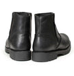 MMCC Men’s Kick Start 7” Black Top Grain Leather Motorcycle Boots - Dual YKK Zippers, Freedom Flex Toe - MBM9009