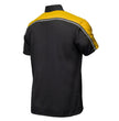 Milwaukee Motorcycle Clothing Co. Men’s Blk/Yellow Mechanic Work Shirt – w / Reflective Strip, Rider‑Built MDM11600