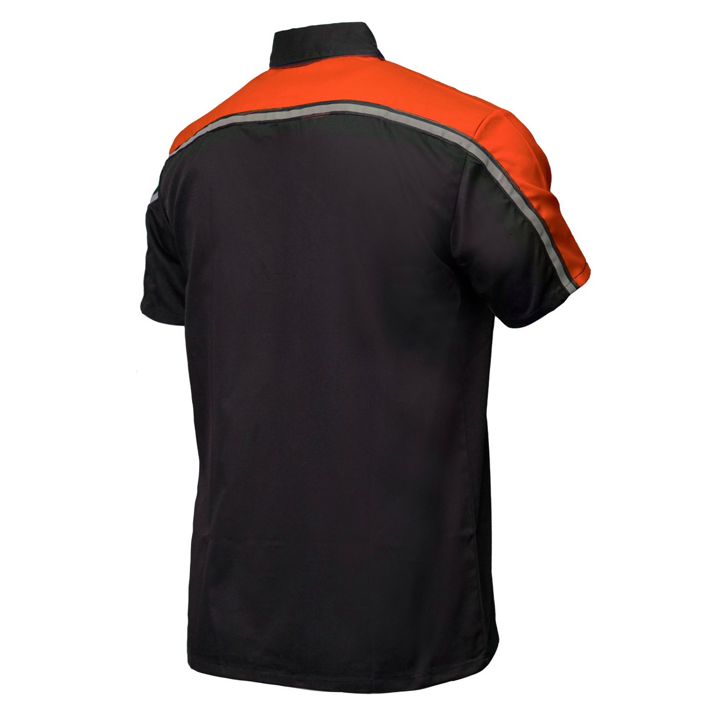 Milwaukee Motorcycle Clothing Co. Men's Orange Mechanic Shirt, MDM11603
