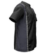 Milwaukee Motorcycle Clothing Co. Men’s Blk/Grey Mechanic Work Shirt – w / Reflective Strip, Rider‑Built MDM11608