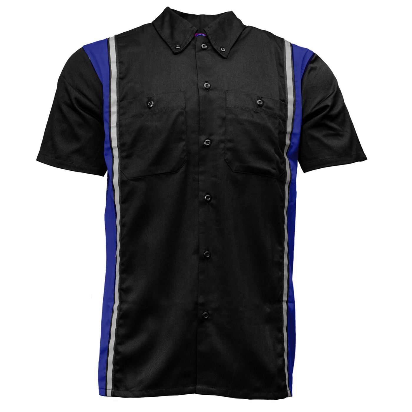 Milwaukee Motorcycle Clothing Co. Men's Blk/Blue Mechanic Work Shirt –