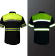Milwaukee Motorcycle Clothing Co. Men’s Safeway Green/Black Mechanic Rider Ready Shirt w/ Reflective Strip MDM11613