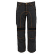 Milwaukee Leather Men's Armored Classic Fit Black Denim Motorcycle Racing Style Pants - MDM5016