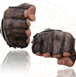 Milwaukee Leather MG7561 Men's Premium Brown Leather Gel Padded Palm Fingerless Motorcycle Hand Gloves