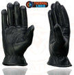 Milwaukee Leather MG7715 Women's Black Leather Thermal Lined Motorcycle Gloves w/ Cinch Wrist Closure