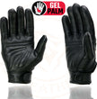 Milwaukee Leather MG7735 Women's Black Leather Gel Palm Motorcycle Hand Gloves W/ Flex Knuckles