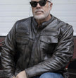 Milwaukee Leather MLM1508 Men's Distressed Brown Premium Leather Motorcycle Rider Jacket