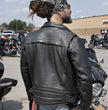 Milwaukee Leather LKM1770 Men's Black Premium Thick Leather Motorcycle Jacket Brando Style Biker Jacket