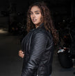Milwaukee Motorcycle Clothing Co. Women's Foxy Scooter Style Black Premium Leather Jacket w/ Mandarin Collar MMC20000