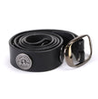 Milwaukee Leather MP7111 Men's Black Premium Leather 1.5 Inch Wide Belt with 12 Gauge Shell Emblems