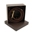 Milwaukee Leather Men's Cross Circle Brown Leather Belt w/ Interchangeable Buckle - 1.5 inches Wide - MP7127